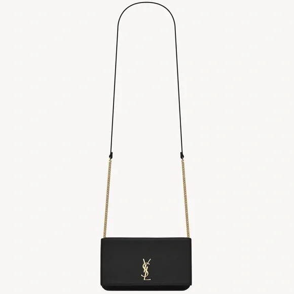 Yves Saint Laurent Black Leather Crossbody Bag - Picture 8 of 9